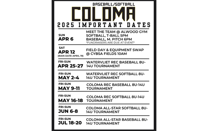 2025 Important Dates
