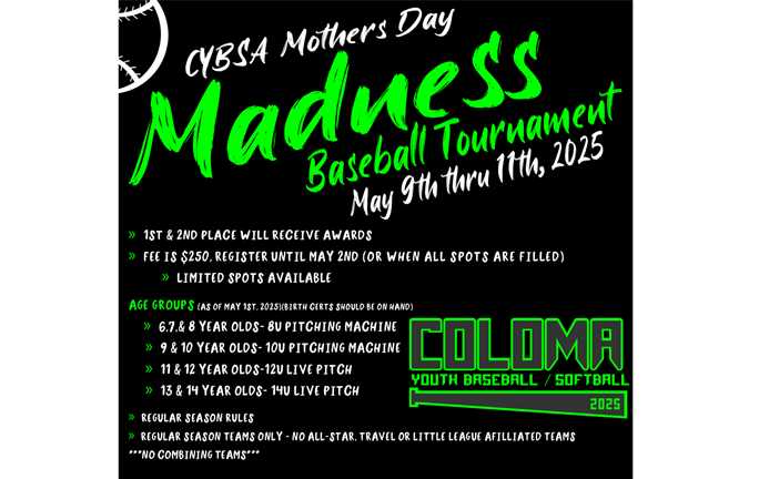 2025 Mothers Day Madness Tournament